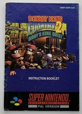 Donkey Kong Country 2 Diddy’s Kong Quest Super Nintendo manual de instruções SNES comprar usado  Enviando para Brazil