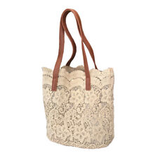 1x Bolsas de Mão de Tecido Boho Bolsa de Ombro de Renda Bolsa de Flores de Crochê de Mão Feriados comprar usado  Enviando para Brazil