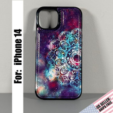 Capa carteira para iPhone 14 - Padrão mandala roxa | Couro sintético | Capa flip, usado comprar usado  Enviando para Brazil