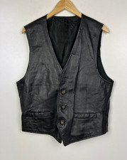 Real leather waistcoat for sale  BROMLEY