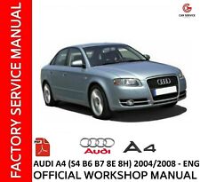 AUDI A4 S4 (B6,B7,8E,8H) 2004/2008 WORKSHOP MANUAL REPAIR SERVICE WIRING DIAGRAM na sprzedaż  Wysyłka do Poland