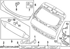 Moldura inferior genuína Kia 87370-CH210 comprar usado  Enviando para Brazil