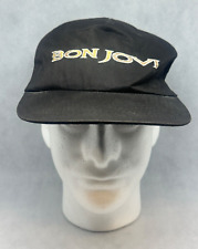 Chapéu Bon Jovi Keep The Faith Back Stage 1990's Tour Merchandise Preto RARO! LEIA! comprar usado  Enviando para Brazil