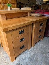 Solid oak bedside for sale  ATTLEBOROUGH
