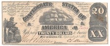 Confederate states note for sale  Roscoe