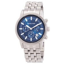 Relógio masculino Michael Kors Hutton cronógrafo quartzo mostrador azul MK8952 comprar usado  Enviando para Brazil