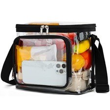 Bolsa de almuerzo transparente de plástico transparente con correa ajustável comprar usado  Enviando para Brazil