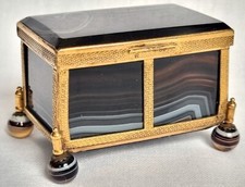 Antique agate box for sale  PORTSMOUTH