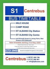Bus timetable centrebus for sale  BIRMINGHAM