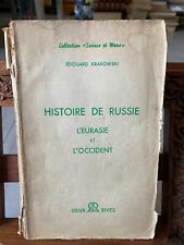 Krakowski édouard: Histoire de Russie: l'eurasie et l'occident - 1954 Hommage na sprzedaż  Wysyłka do Poland