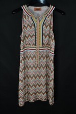 Vintage Missoni Dal 1953 Zig Zag Plaża Mini Wielokolorowa sukienka Damska rozm. 42 na sprzedaż  PL