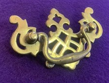 puxador de gaveta vintage latão colonial chippendale perfurado traseiro 2”centros comprar usado  Enviando para Brazil