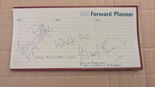 Two autographs page for sale  HOVE