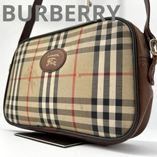 Bolsa de ombro usada Burberry Nova Check logotipo lona e couro autêntica Japão, usado comprar usado  Enviando para Brazil