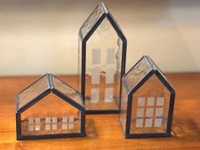 Hammered glass candleholders for sale  Durham