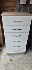 Drawers tall white for sale  SHEFFIELD
