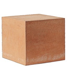 Cubo Decorativo in Terracotta Italiana Scultura da Tavolo 30x30cm comprar usado  Enviando para Brazil