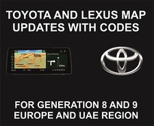 Actualización del mapa de navegación Toyota y Lexus, para generación 8 y 9, UE, región de los Emiratos Árabes Unidos segunda mano  Embacar hacia Mexico