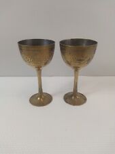 Pair vintage brass for sale  JOHNSTONE