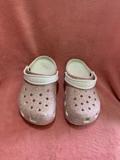 Pink glittery crocs for sale  ASHFORD