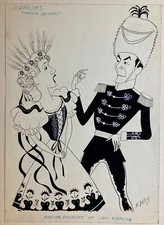 Dessin Original DERY Opérette PRINCESSE CZARDAS Martha Eggerth Jan Kiepura 1950 comprar usado  Enviando para Brazil