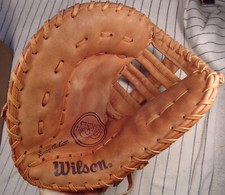 Usado, Boa luva/luva Wilson A2802 topline Japão LH 1990 beisebol/softball 1B 12" comprar usado  Enviando para Brazil