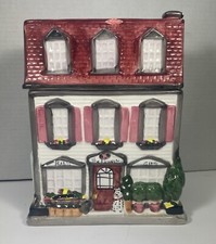 Antigo 1999 Sherwood Brands Victorian Home/Flower Store Plant Shop Cookie Jar Muito Bom Estado, usado comprar usado  Enviando para Brazil