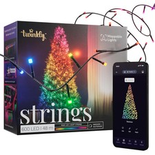 Inteligentne lampki choinkowe Twinkly Strings 600 LED RGB 48 m, używany na sprzedaż Inteligentne lampki choinkowe Twinkly Strings 600 LED RGB 48 m, używany na sprzedaż  PL