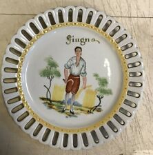 Piatto ceramica dipinto usato  Cagliari