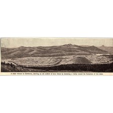 Little Volcano in California Showing Old Lava Outflow 3x8" 1901 Gravura AF6-16 comprar usado  Enviando para Brazil