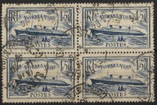 Paquebot normandie bloc d'occasion  France