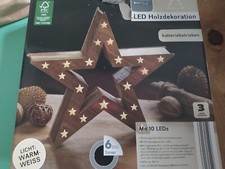 Led holz deko gebraucht kaufen  Ulm