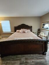 king sleigh bed frame cherry for sale  Toms River