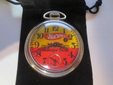 1960s 16s Westclox relógio de bolso Hot Wheels anúncio tema mostrador e estojo funciona bem. comprar usado  Enviando para Brazil