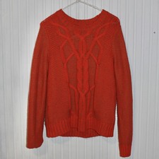 Suéter pulôver feminino Abercrombie & Fitch malha cabo vermelho gola redonda tamanho G comprar usado  Enviando para Brazil
