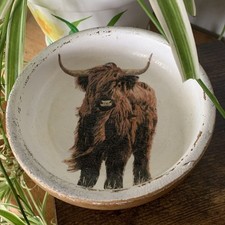 Highland cow wooden for sale  NEW QUAY