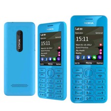 Nokia 206 originale GSM tastiera ebraica telefono sbloccato MP3 Dual SIM Blu na sprzedaż  Wysyłka do Poland