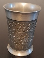 Becher reinzinn 1960 gebraucht kaufen  Nienburg