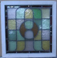 Vitral EDWARDIAN INGLÊS COM CHUMBO GEOMÉTRICO 21 1/2" x 22", usado comprar usado  Enviando para Brazil