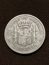 Monnaie pesetas 1869 d'occasion  Toulon-