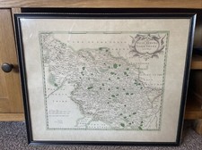 Antique framed map for sale  DEWSBURY