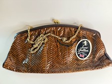 Vintage brown snakeskin for sale  NORWICH