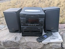 Mini CD de karaokê Aiwa NSX-3500, sistema estéreo de fita com controle remoto. Precisa funcionar - leia comprar usado  Enviando para Brazil