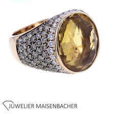Massiver ring citrin gebraucht kaufen  Düsseldorf