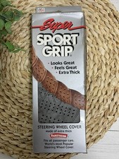Super Sport Grip Gray Steering Wheel Cover NOS Superior Porotherm Vintage Car na sprzedaż  Wysyłka do Poland