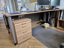 Eck schreibtisch rollcontainer gebraucht kaufen  Heidelberg
