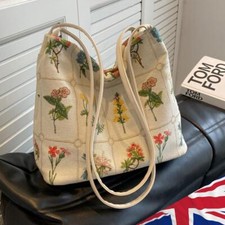 Bolsa Hobo Feminina Espaçosa Moda Floral Bolsa Tote de Lona Elegante para Uso Diário no Escritório comprar usado  Enviando para Brazil