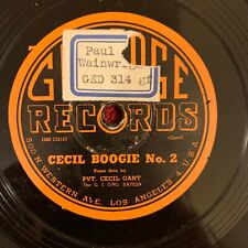 GILT-EDGE Cecil Gant 78rpm Cecil Boogie No. 2/Put Another Chair at the Table comprar usado  Enviando para Brazil