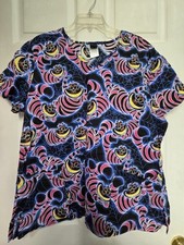 Blusa Disney Scrub Tamanho 2XL-VIBRANTE Cheshire Gato/Aranha Teia-Peito 26,5"/L 27,5" comprar usado  Enviando para Brazil