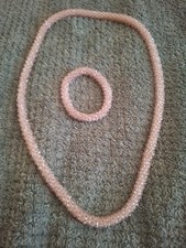 Pink sparkly necklace for sale  OBAN